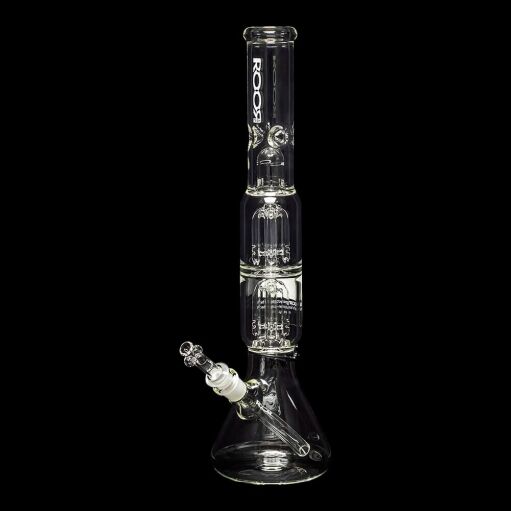 ROOR Tech 17" Double 4-Arm Tree Perc Beaker Water Pipe - 08