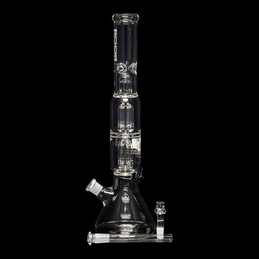 ROOR Tech 17" Double 4-Arm Tree Perc Beaker Water Pipe - 09