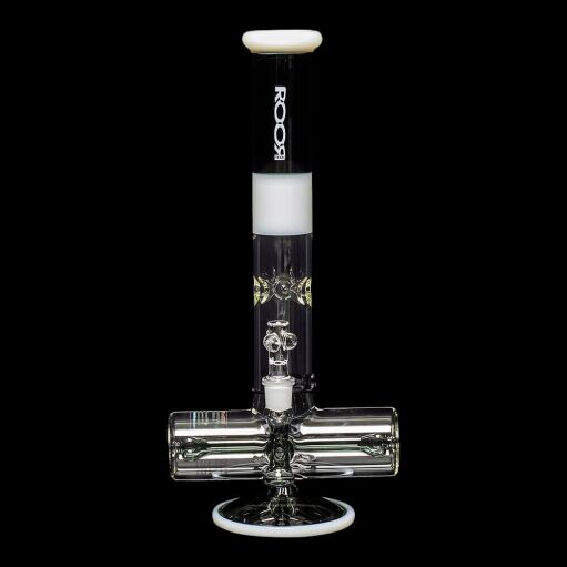 ROOR Tech 18" Inline Bong "Smokey Grey & White" 01