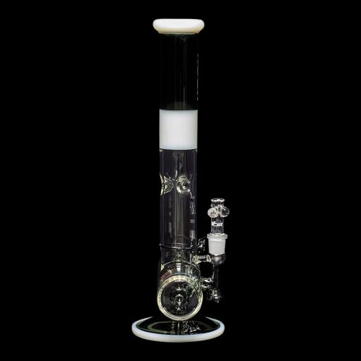ROOR Tech 18" Inline Bong "Smokey Grey & White" 07