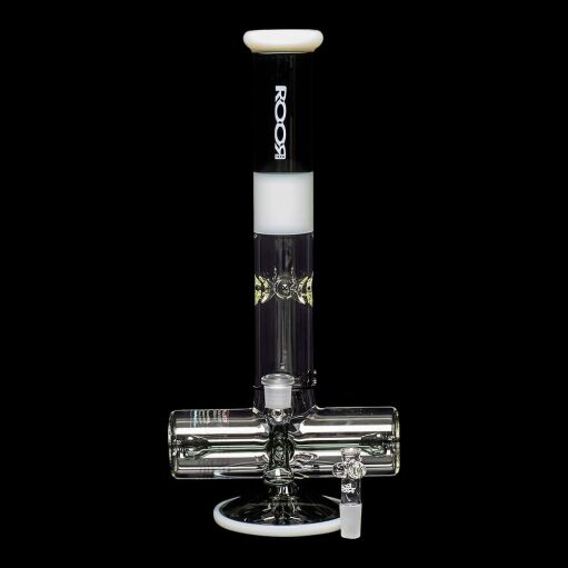 ROOR Tech 18" Inline Bong "Smokey Grey & White" 09