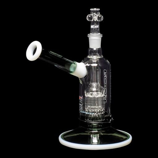 ROOR Tech Fixed 8" 10-Arm Tree Bubbler - Smoking Gray & White - 08