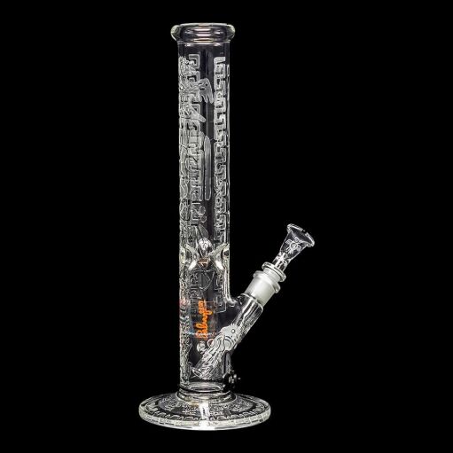 ROOR Custom 14" Water Pipe "Aztec" Sandblasted & Flame Polish - 04