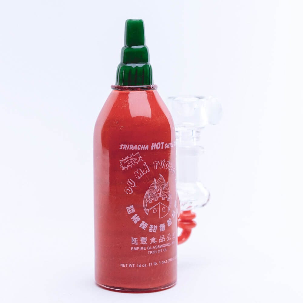 Empire Glassworks Sriracha Bottle Mini Water Pipe 03