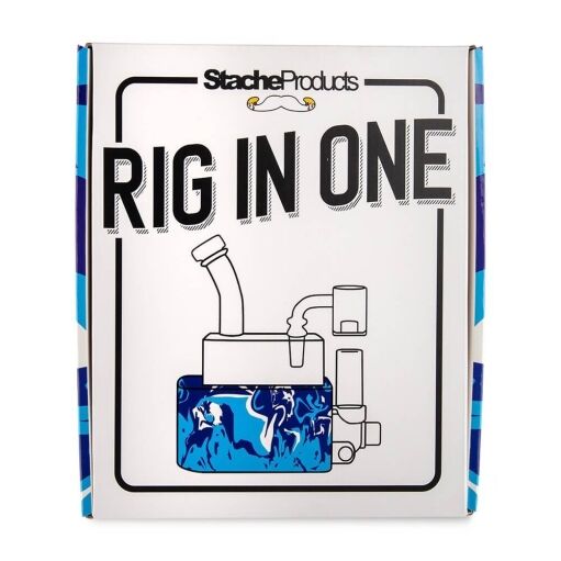 Stache Products RIO "Rig in One" Portable Dab Rig - Blue Mix 02