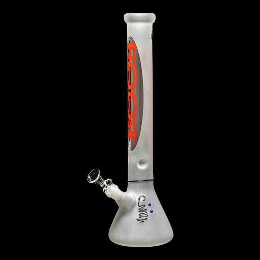 Roor Custom 18" Frosted Beaker Red Logo 08