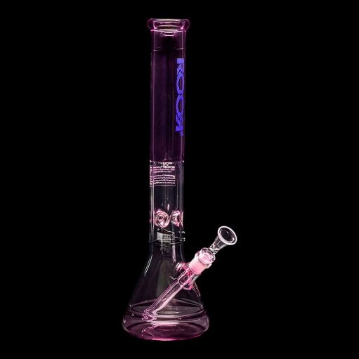 ROOR Custom Classic 18″ Beaker Bong 50x5mm – Translucent Pink - 06