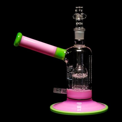 ROOR Tech Fixed Stem 8" 10-Arm Tree Bubbler - Pink & Mint - 05