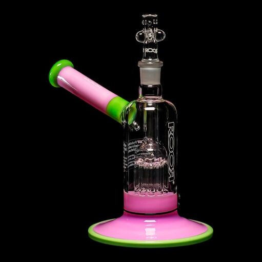 ROOR Tech Fixed Stem 8" 10-Arm Tree Bubbler - Pink & Mint - 06