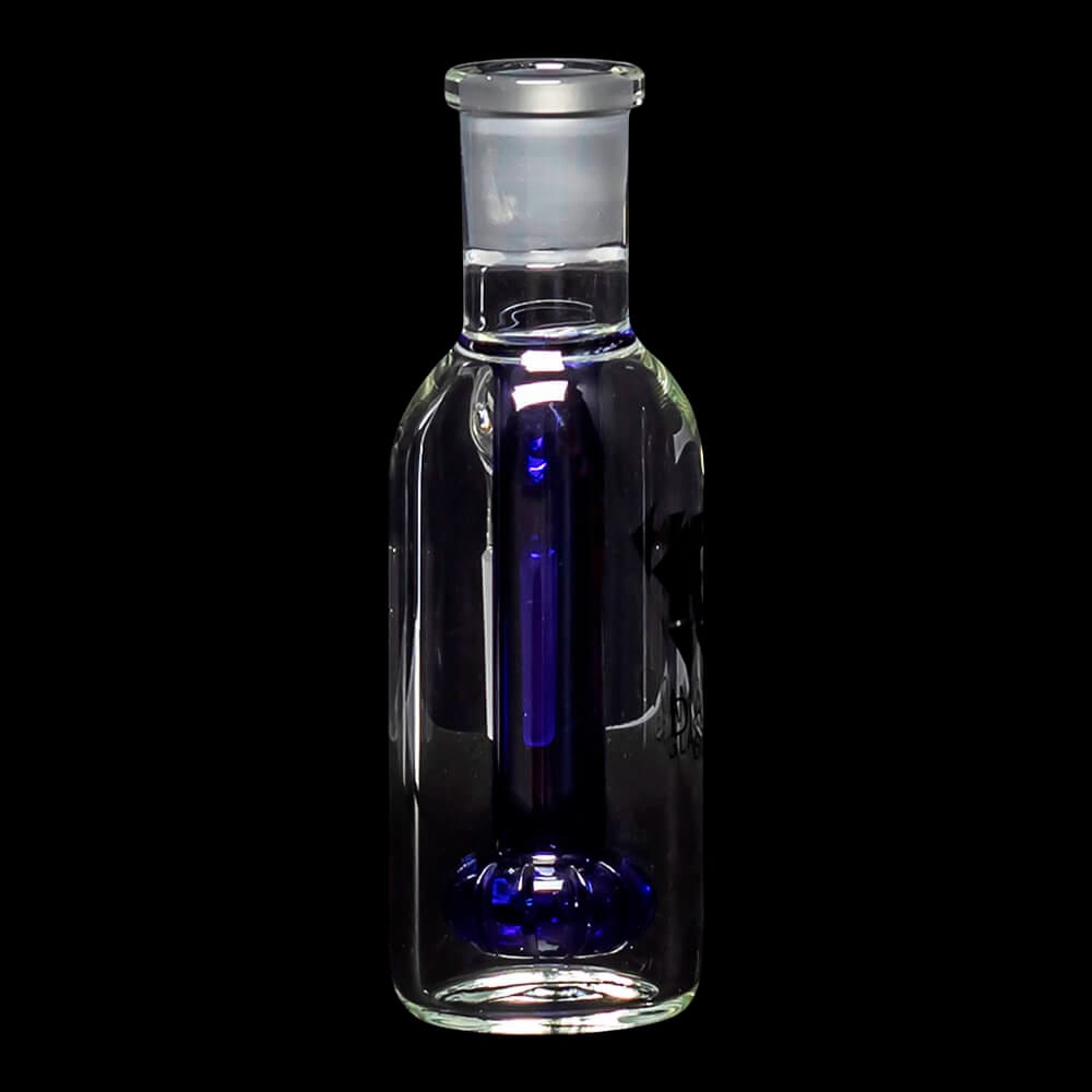 Diamond Glass Ash Catcher 90° 14mm/14mm w/ Showerhead Perc - Blue - 04