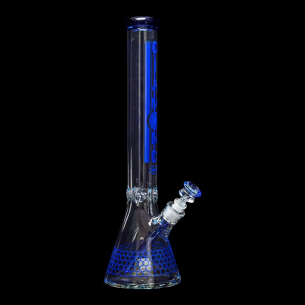 Diamond Glass Dalmont 18" Beaker Bong - Blue Violet - 04