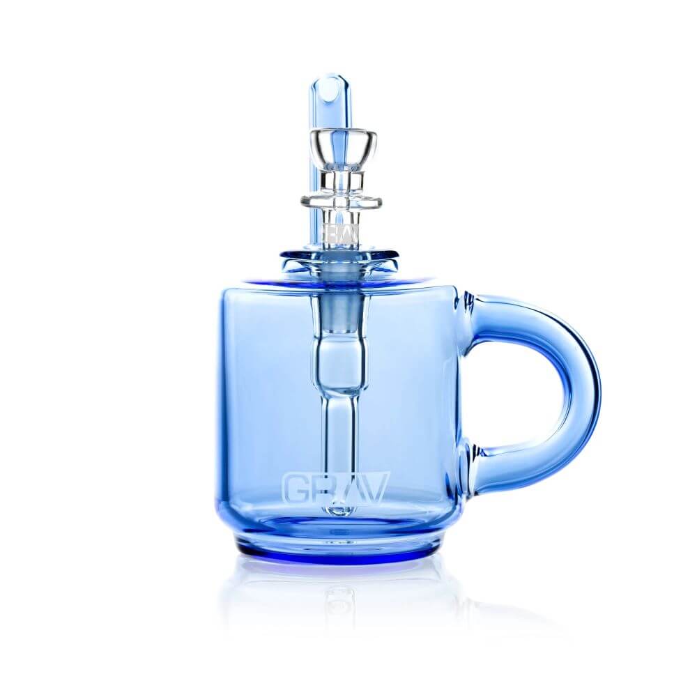 GRAV Coffee Mug Pocket Bubbler - Light Cobalt Blue - 01