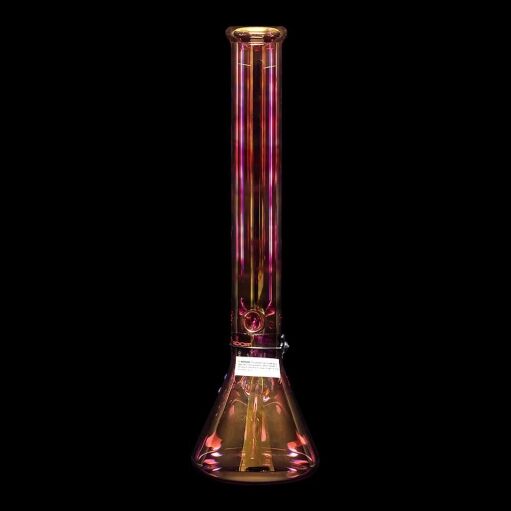 ROOR 18" Beaker Color Changing Water Pipe Gold Fumed - 03