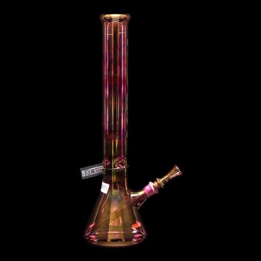 ROOR 18" Beaker Color Changing Water Pipe Gold Fumed - 05