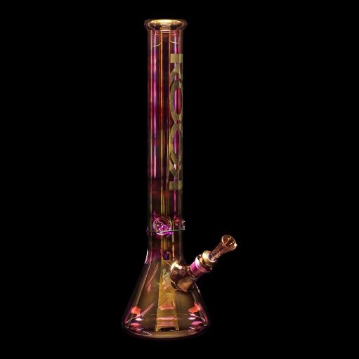 ROOR 18" Beaker Color Changing Water Pipe Gold Fumed - 06