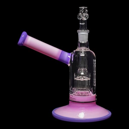 ROOR Tech Fixed 8" 10-Arm Tree Bubbler - Pink & Purple - 01