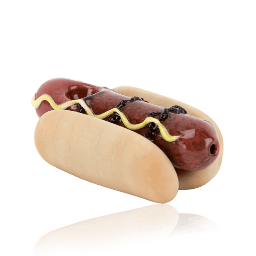 Empire Glassworks Hot Dog Hand Pipe 01