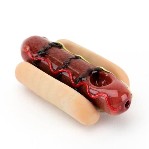 Empire Glassworks Hot Dog Hand Pipe 04