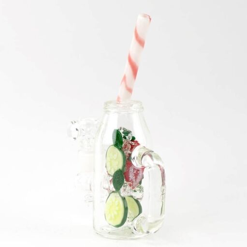 Empire Glassworks Icy Strawberry Cucumber Detox Mini Water Pipe 03