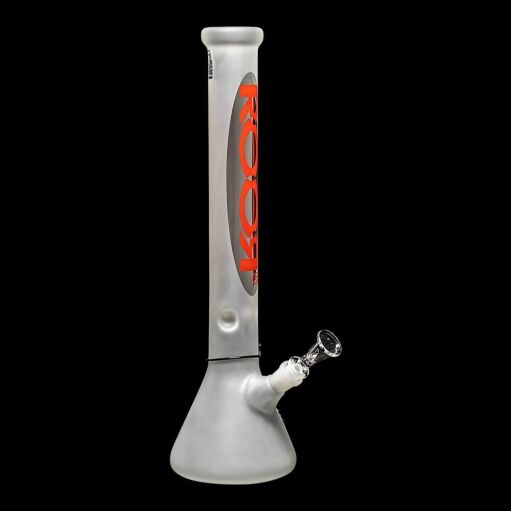 Roor Custom 18" Frosted Beaker Red Logo 06
