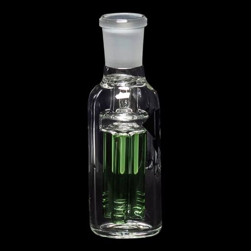 Diamond Glass Ash Catcher 90° 19mm/19mm w/ Tree Perc - Green - 04