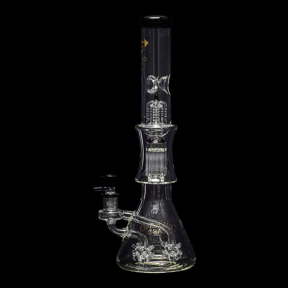 Diamond Glass Sea Mine Beaker Water Pipe - 05