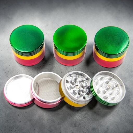 50mm 4 Piece Rasta Aluminum Grinder