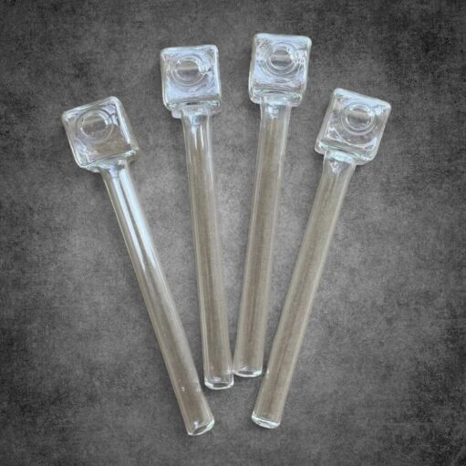 Square Head Glass Oil Burner Pipe - 01