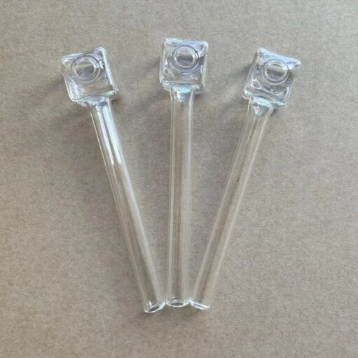 Square Head Glass Oil Burner Pipe - 04