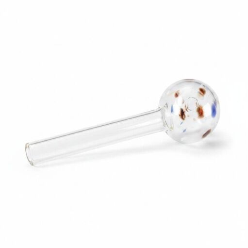 4" Polka Dot Heavy Glass Oil Burner Pipe - 04