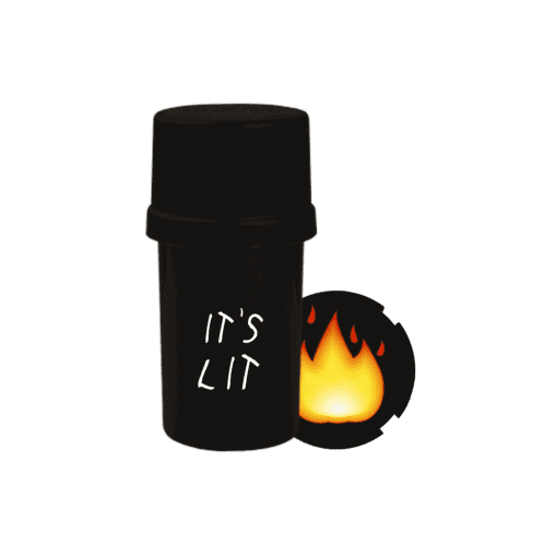 Medtainer | Storage w/ Grinder Toasted "It's Lit" - 20 Dram | The Ultimate Storage & Grinder Combo for the Go