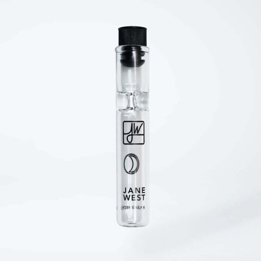 Jane West | Travel Pipe Chillum - Black | Sleek and Sustainable On-the-Go Herb Companion