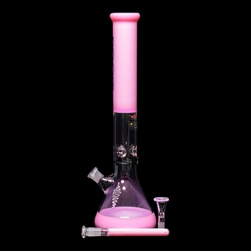 ROOR Custom Classic 18″ Beaker Bong 50x5mm – Pink - 09