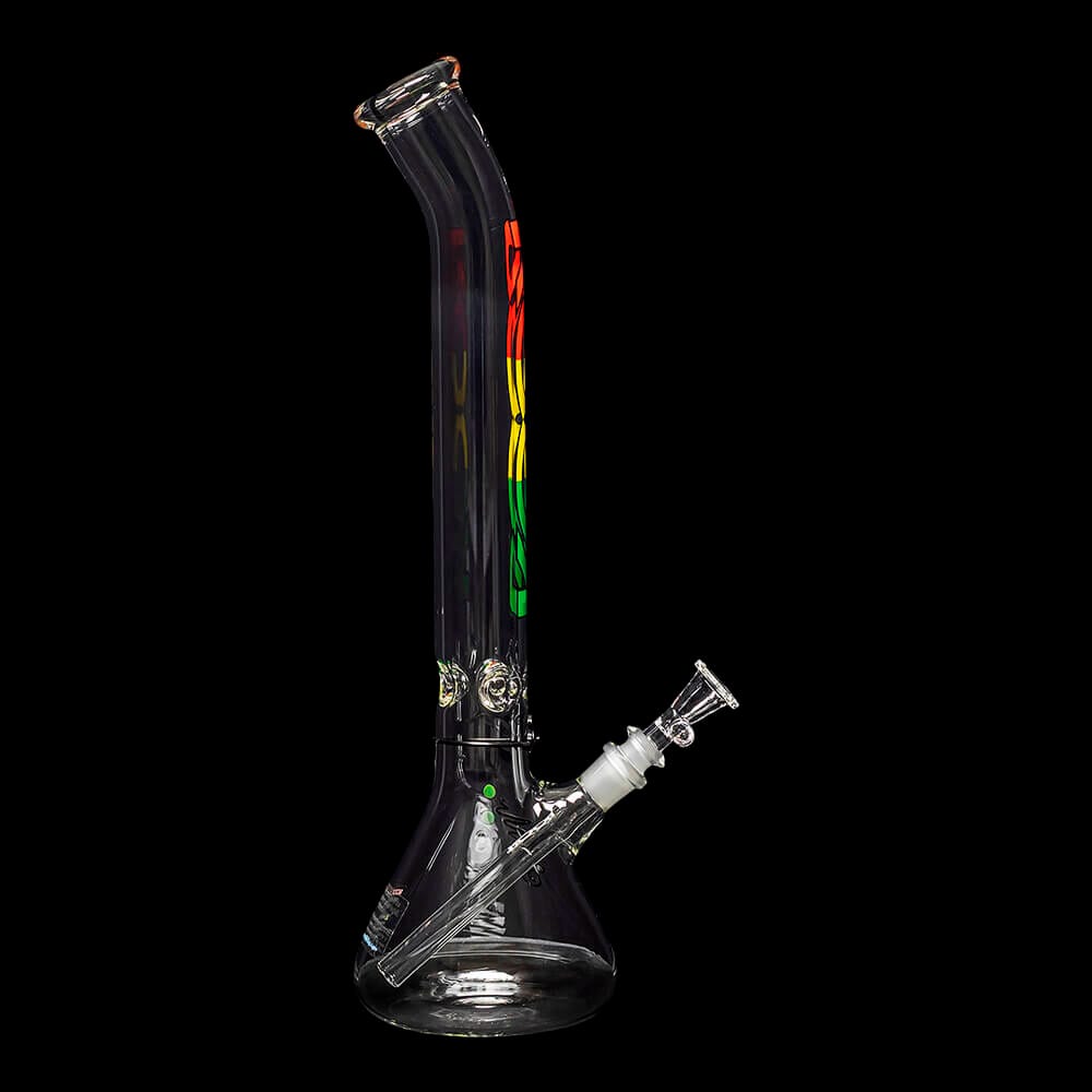 ROOR Classic 18" Beaker Bent Neck "Rasta" 05