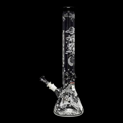 ROOR Custom Sandblasted 18" Water Pipe - Alien O.G. Strain - 01