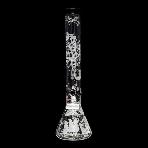 ROOR Custom Sandblasted 18" Water Pipe - Alien O.G. Strain - 03