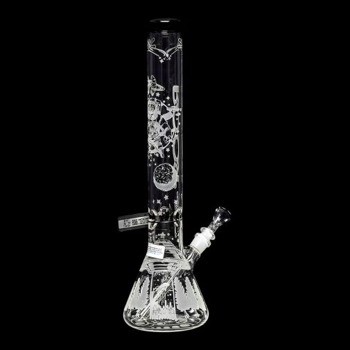 ROOR Custom Sandblasted 18" Water Pipe - Alien O.G. Strain - 04
