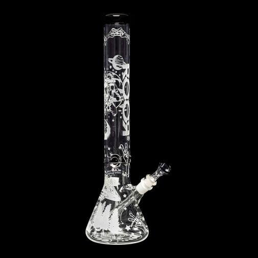 ROOR Custom Sandblasted 18" Water Pipe - Alien O.G. Strain - 06
