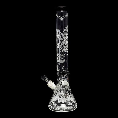 ROOR Custom Sandblasted 18" Water Pipe - Alien O.G. Strain - 08