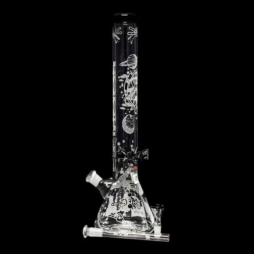 ROOR Custom Sandblasted 18" Water Pipe - Alien O.G. Strain - 09