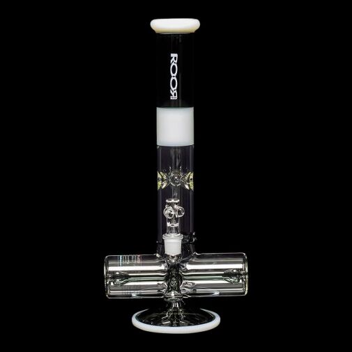 ROOR Tech 18" Inline Bong "Smokey Grey & White" 01