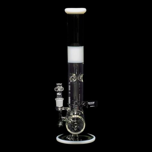 ROOR Tech 18" Inline Bong "Smokey Grey & White" 03
