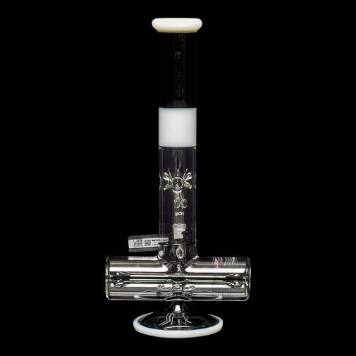 ROOR Tech 18" Inline Bong "Smokey Grey & White" 05