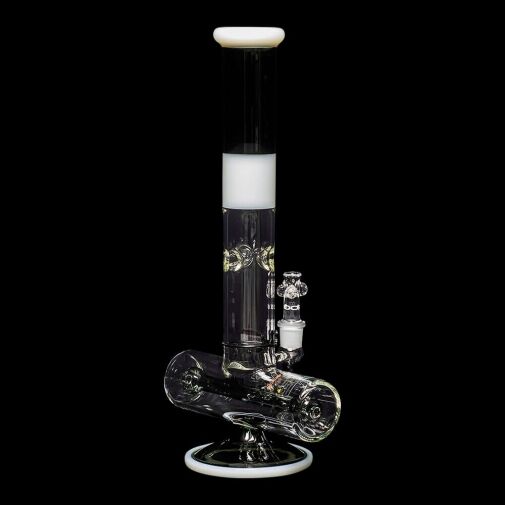 ROOR Tech 18" Inline Bong "Smokey Grey & White" 06
