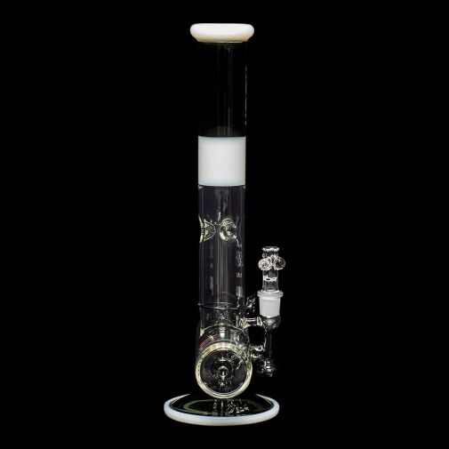 ROOR Tech 18" Inline Bong "Smokey Grey & White" 07