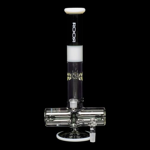 ROOR Tech 18" Inline Bong "Smokey Grey & White" 09