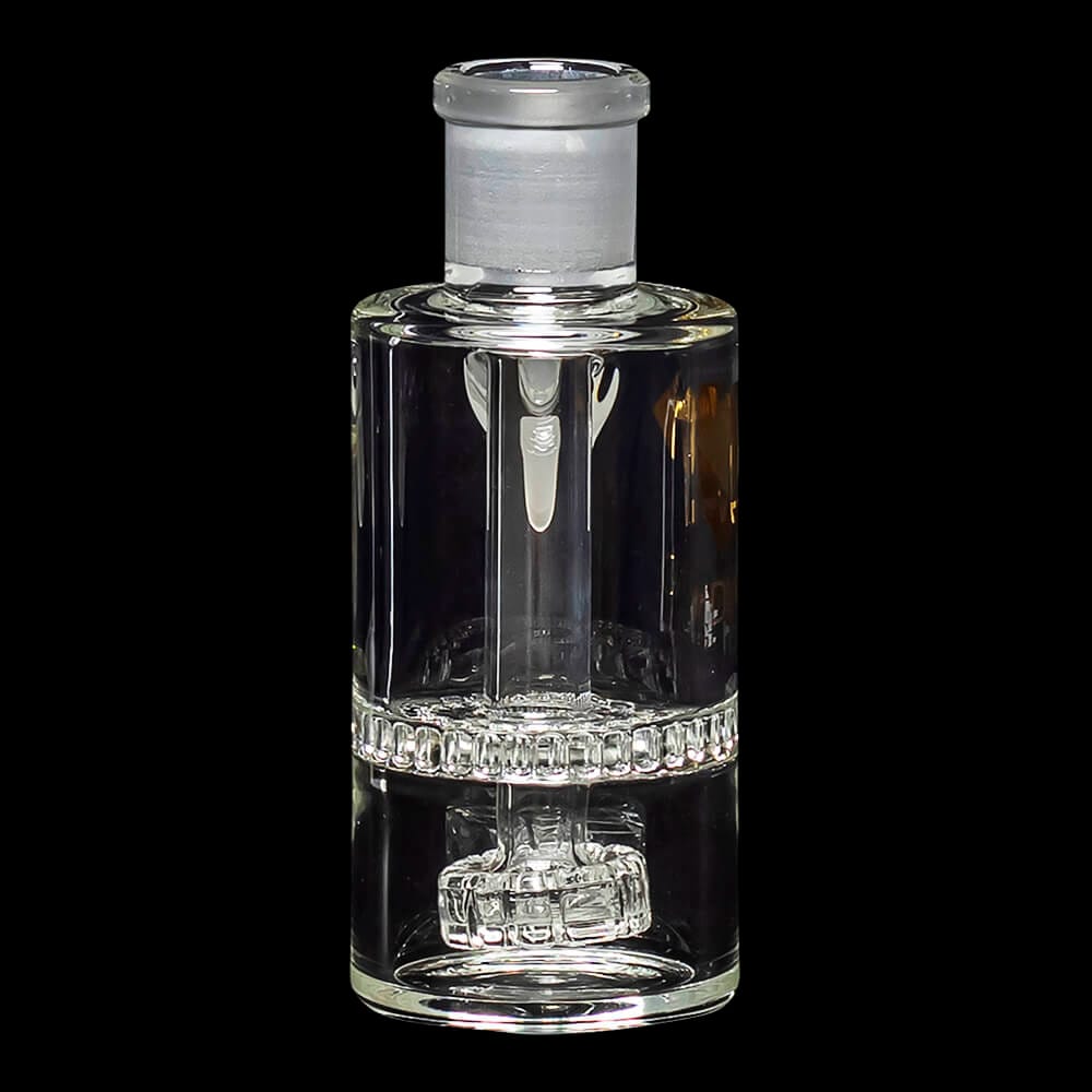 Diamond Glass Ash Catcher 45° 19mm/19mm w/ Showerhead & Honeycomb Percs - 04
