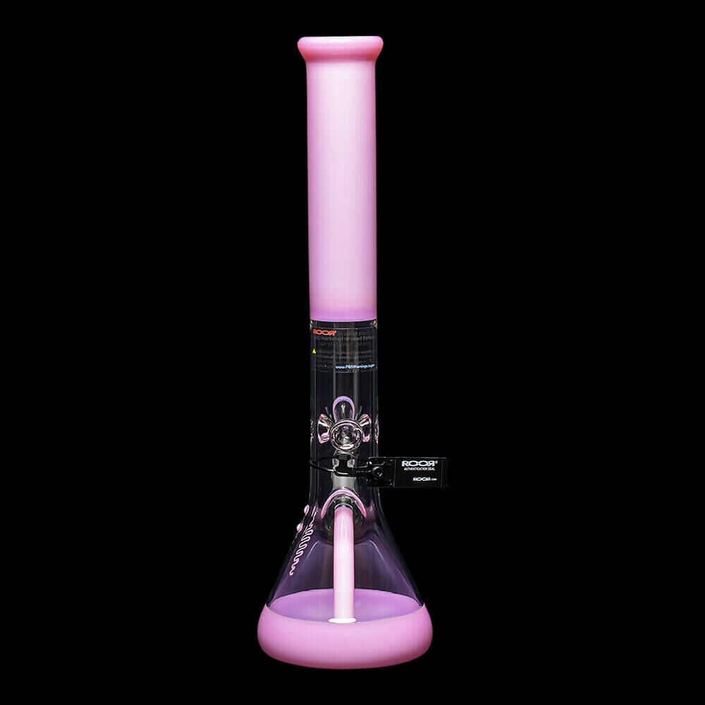 ROOR Custom Classic 18″ Beaker Bong 50x5mm – Pink - 03