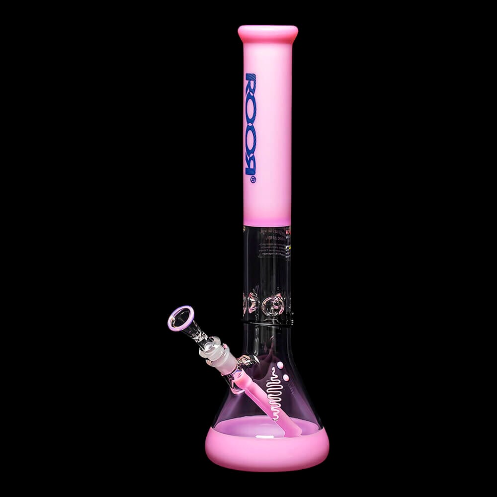 ROOR Custom Classic 18″ Beaker Bong 50x5mm – Pink - 08