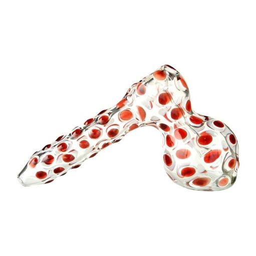 4:20 Generic Label 6.5" Red Dot Hammer Bubbler